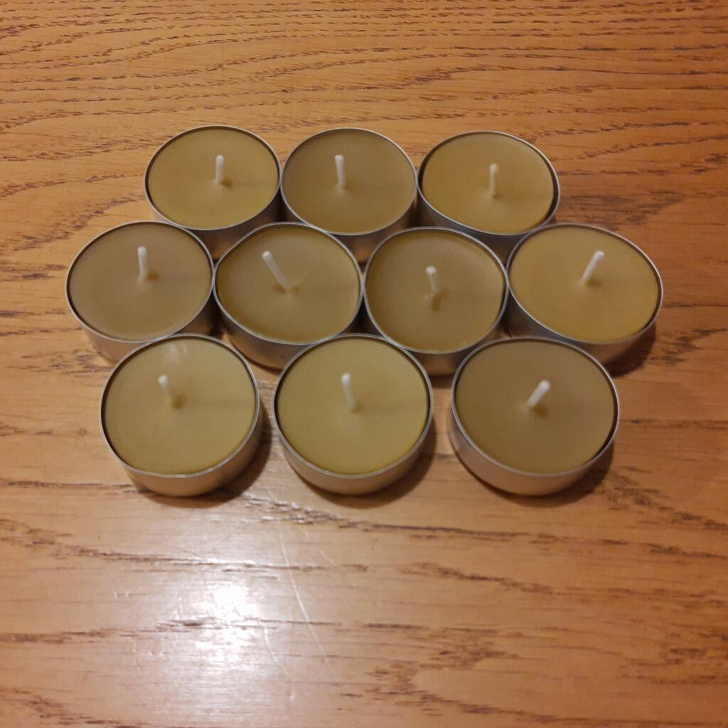 Świeczki tealight z wosku pszczelego 